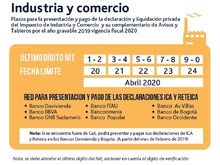 Calendario tributario ICA 2020