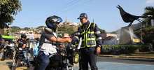 Controles de tr&aacute;nsito pensando en la seguridad de los motociclistas