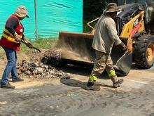 Grupo operativo de mantenimiento vial intervino zona rural y urbana