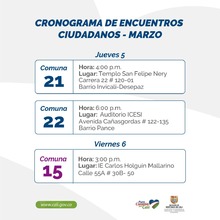 &iexcl;Por y para los cale&ntilde;os!: Inician los encuentros ciudadanos