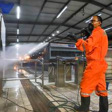 Contra el Coronavirus: lavado preventivo en estaciones y buses del MIO