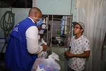 Las ayudas alimentarias llegaron a la Comuna 6