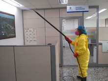 Jornada de desinfecci&oacute;n contra la COVID-19 se adelant&oacute; en Infraestructura