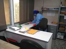 Jornada de desinfecci&oacute;n contra la COVID-19 se adelant&oacute; en Infraestructura