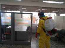 Jornada de desinfecci&oacute;n contra la COVID-19 se adelant&oacute; en Infraestructura