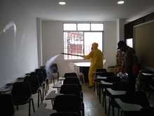 Contin&uacute;an jornadas de desinfecci&oacute;n en edificaciones del Municipio