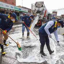 Plazas de mercado de Cali son desinfectadas