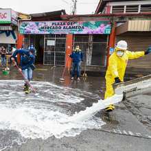 Plazas de mercado de Cali son desinfectadas