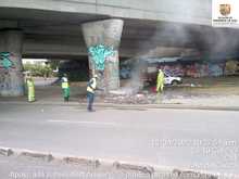 Ya son m&aacute;s de 164 mil metros cuadrados lavados y desinfectados en Cali