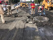 Retoman actividades de mantenimiento vial en la autopista Suroriental