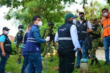 La Secretar&iacute;a de Vivienda Social y H&aacute;bitat particip&oacute; activamente en la jornada de limpieza y desinfecci&oacute;n realizada hoy (19.04.2020) en el sector La Casona, oriente de la ciudad. 