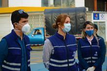 La Secretar&iacute;a de Vivienda Social y H&aacute;bitat particip&oacute; activamente en la jornada de limpieza y desinfecci&oacute;n realizada hoy (19.04.2020) en el sector La Casona, oriente de la ciudad. 