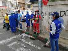 En la Comuna 15 se adelantaron actividades en pro de disminuir el contagio de COVID-19