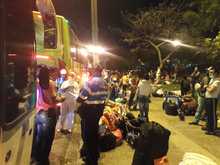 Buses y conductores que transportaban venezolanos fueron inspeccionados antes de iniciar el viaje a C&uacute;cuta