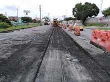 Contin&uacute;a la recuperaci&oacute;n de la capa asf&aacute;ltica en la autopista Suroriental