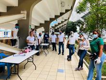 Con serenata se entregaron ayudas alimentarias en la Comuna 19 de Cali