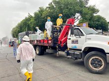 Jornada de Desinfecci&oacute;n Galer&iacute;a Santa Elena 