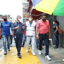 Reuni&oacute;n y recorrido Alcalde Ospina con comerciantes del centro de Cali