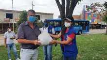 280  kits alimentarios entregados a los Jueces de Paz y Carretilleros en el oriente de Cali