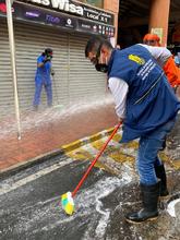 &iexcl;DESINFECCI&Oacute;N EN EL CENTRO DE CALI, PREVIA A SU APERTURA!