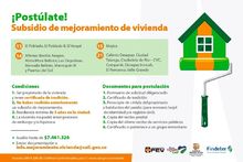 Subsidio de Mejoramiento de Vivienda 
