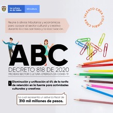 Alivios tributarios y econ&oacute;micos para el sector cultura