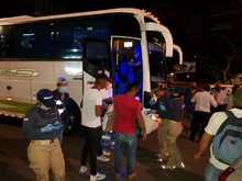 Un grupo de 70 venezolanos viaj&oacute; a la frontera con recursos propios