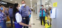 Recorren centros comerciales para garantizar reapertura con responsabilidad