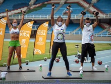 Para celebrar el D&iacute;a del Padre, Jackeline Renter&iacute;a y Yuri Alvear se unen a la Ciclovida en casa