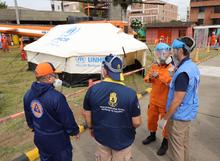 Instalan zona de aislamiento para atender pacientes de covid-19