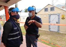 Instalan zona de aislamiento para atender pacientes de covid-19