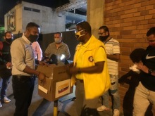 Se realiz&oacute; entrega de tapabocas a taxistas y agentes de tr&aacute;nsito