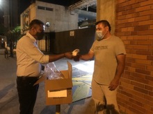 Se realiz&oacute; entrega de tapabocas a taxistas y agentes de tr&aacute;nsito