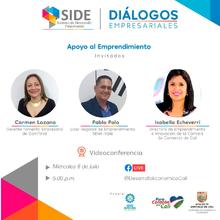 Apoyo al Emprendimiento, tema de Di&aacute;logos Empresariales, julio 8 