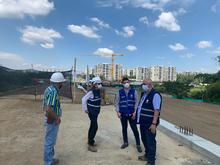 Intensifican labores de construcci&oacute;n en el puente de la avenida Ciudad de Cali