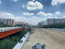 Intensifican labores de construcci&oacute;n en el puente de la avenida Ciudad de Cali