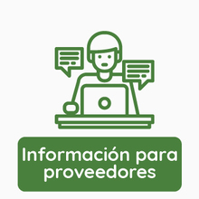 información para proveedores