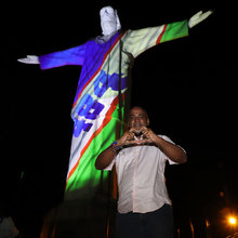 Luces y colores encendieron la noche del 25 de julio en el cerro de Cristo Rey