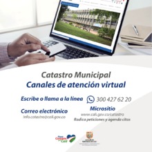 Tr&aacute;mites y servicios catastrales pueden ser resueltos a trav&eacute;s de canales de atenci&oacute;n virtual