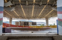 Un coloso se prepara para recibir el ciclismo de pista y el patinaje art&iacute;stico