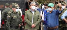 Ministro de Defensa y alcalde de Cali recorrieron zona de Llano Verde
