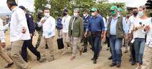 Ministro de Defensa y alcalde de Cali recorrieron zona de Llano Verde