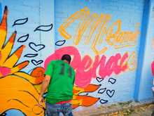 Paredes del barrio Mariano Ramos ya llevan mensaje de paz y cultura ciudadana