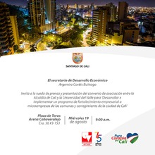 Un millar de microempresarios se beneficiar&aacute;n con el convenio Alcald&iacute;a de Cali y Universidad del Valle