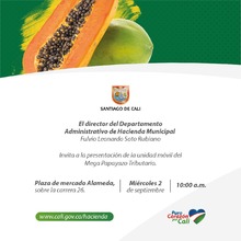 La unidad m&oacute;vil del Mega Papayazo Tributario empieza a rodar