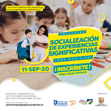 Foro Municipal de educaci&oacute;n virtual &ldquo;Iniciativas e innovaciones pedag&oacute;gicas para el desarrollo de competencias&rdquo;, &iexcl;inscr&iacute;bete!