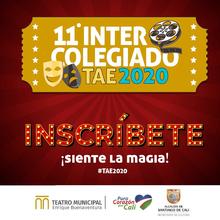 Inscr&iacute;bete en el Intercolegiado de Teatro y Artes Esc&eacute;nicas 2020.