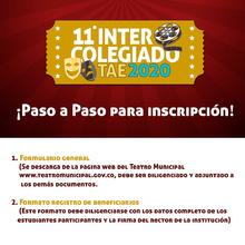 Inscr&iacute;bete en el Intercolegiado de Teatro y Artes Esc&eacute;nicas 2020.