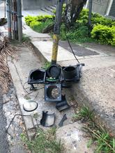  Red semaforizada de la calle 5&ordf;, vandalizada