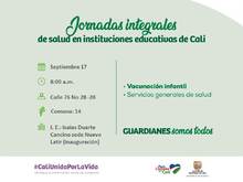 Vacunaci&oacute;n llegar&aacute; a instituciones educativas de Cali 